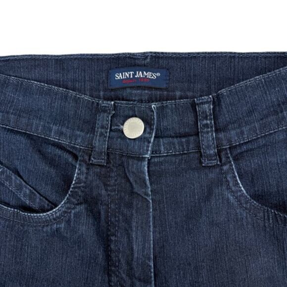 SAINT JAMES 1990 Angelina Slim Straight Womens Jean Sz 4 Blue - Picture 3 of 7